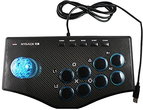 heaven2017 Universal USB Arcade Fighting Stick Joystick for PS2 Xbox PC Laptop TV Box video game video game
