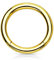 Trend Agent Piercing Ring Septum Clicker SEGMENTRING Nasenring Damen Herren SCHMUCK Chirurgenstahl Ohrring 0.8 x 8mm Gold - vergoldet
