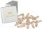Haarallerliebst Haarspangen klein & rechteckig für Kinder & Damen – 20 Stück in Beige (3,9 cm) inkl. Aufbewahrungsbox – Ideal für dünnes & blondes Haar