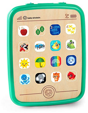 Baby Einstein by Hape E11778H48 Baby Lerntablet, Lernspielzeug, mehrsprachig (Deutsch, Italienisch, Englisch), ab 6 Monaten, Mehrfarbig