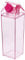 Cabilock Milchkarton Wasserflasche 500Ml Plastik Milchbox Saftflasche Klare Milchflaschen Tragbare Wasserflasche Rosa