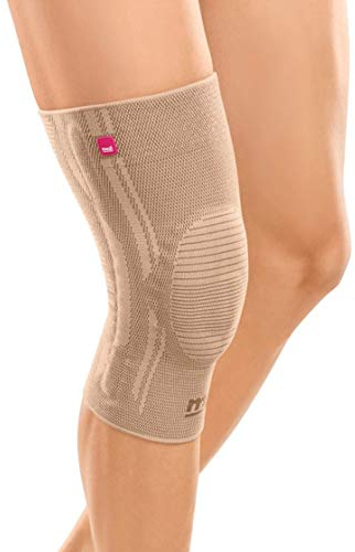 medi Genumedi Kniebandage - Extraweit - Größe: 2 - Mit angenehmen Patellaring - Farbe: Sand - Zur Stabilisierung des Kniegelenks