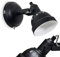 Wandleuchte Tita, moderne Wandlampe aus Metall in Schwarz/Weiß mit verstellbarem Strahler, Leuchte im Retro/Vintage-Design mit Lichteffekt an der Wand, 1-flammig, 1 x E14, ohne Leuchtmittel