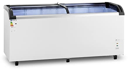 Royal Catering RCFZ-545G Freezer 545 L Glass Doors Fridge Freezer