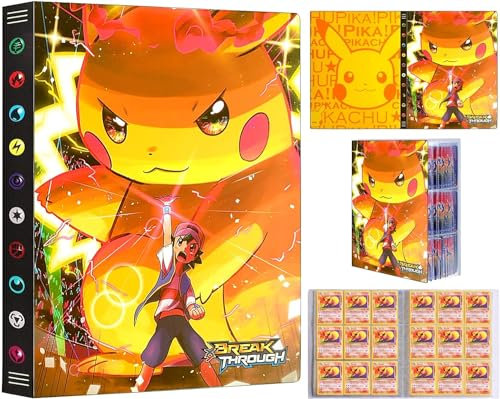 Sammelalbum groß,Sammelalbum,Karten Album Karten Halter Ordner Buch GX VMAX V Trainer Sammelkartenalben, 24 Seiten können 432 Karten aufnehmen (DP7-77)