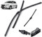 XQSSB Scheibenwischer LHD Vorne Und Hinten Wischerblätter Set Für Skoda Für Fabia 5J Schrägheck 2006–2013 Windschutzscheibe Windschutzscheibe Fenster 21 21 13 Scheibenwischer