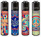 Clipper Feuerzeug 4er Set: (60ies)