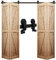 WOLFBIRD 2M/6.6FT Bi-Folding Herraje para Puerta Corredera Kit de Accesorios para Doble Plegable Puertas Correderas para aberturas de puerta de 170-180cm