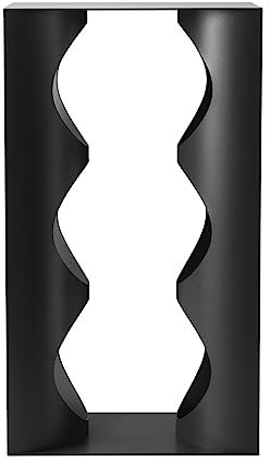 Georg Jensen Alfredo Weinregal in Schwarz - Edelstahl Halterung Entworfen von Häberli Alfredo - Elegantes Tischdisplay für bis zu 3 Flaschen