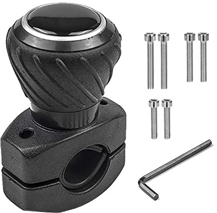 Killogood Lenkradknauf, Lenkrad Spinner Knauf, Universelles Lenkradknauf für Traktor, Autos, Rasenmäher, Gabelstapler usw, 9.2x6.2cm
