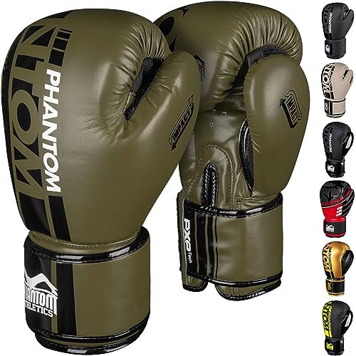 Phantom Boxhandschuhe APEX | MMA Thai Boxing Gloves | Männer (APEX - Army, 10 Oz)