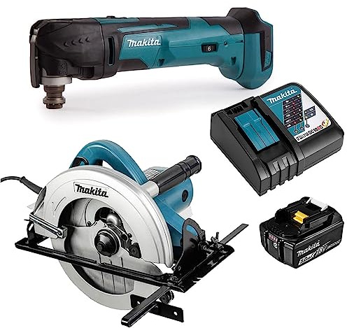 Makita Xpack – 1 x 5AH + Multifunktionswerkzeug DTM51 + Kreissäge N5900B