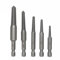 Shallho 5 pezzi 1/4 Sostituzione rapida HSS danneggiato estrattore di viti Kit rimozione a strisce danneggiate per bulloni rotti a strisce