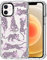 MOSNOVO Case for iPhone 12 & iPhone 12 Pro, [Buffertech 6.6ft Military-Grade Drop Protection] [Anti Peel Off Tech] Clear TPU Bumper Phone Case Cover Design - Pink Leopard