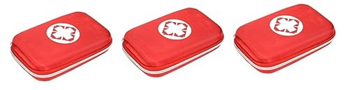 CLISPEED Kit De Primeros Auxilios Coche Bolsa Kit Emergencia 3 Piezas Bolsa De Primeros Auxilios Kit Medico Portatil Práctico Botiquín Médico Viajar Portátil Bolsa Medica