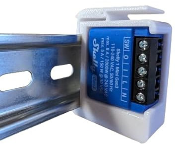 2er Set Adapter für Shelly 1 Mini Gen 3 auf Hutschiene/DIN Rail bracket (35mm)