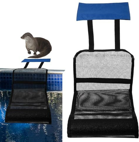 Rampa de salvación de animales de 1/2, salvador de piscina de animales pequeños, rampa de escape para salvar animales, tela Oxford, protector flotante de animales, protector de herramientas de rescate