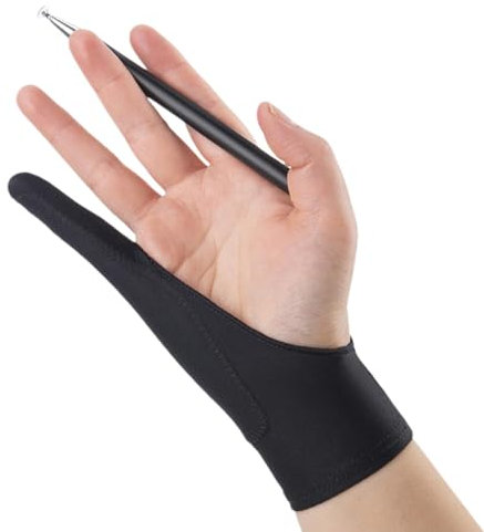 Gants de dessin d'artiste – Gants de rejet de paume, gants d'art respirants, gants d'artiste pour esquisse, peinture, dessin graphique