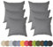 chilly pilley® Gartenkissen Wasserfest Dekokissen Set Sofakissen Rückenkissen Indoor-Outdoorkissen 6er Set 50x50 grau