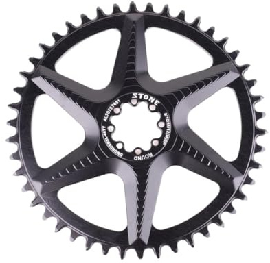 STONE – Plato Redondo Mount Direct Compatible SRAM Gravel Carretera Road Force AXS, Red AXS, QUARQ 12 velocidades Speed CNC Aluminio 7075-T651