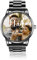 lorajewel Herrenuhren Personalisiert Name Datum Foto,Quarz Sport-Chronograph Mode Geschäft Wasserdicht Armbanduhren Betrachten Rostfreier Stahl Schwarz Für den Vatertag (Uhren#4)