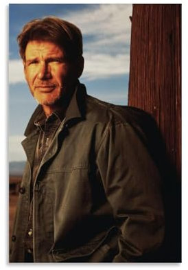NeBaln Harrison Ford cooles Poster, dekoratives Gemälde, Leinwand, Wandkunst, Wohnzimmer, Schlafzimmer, 30 x 45 cm