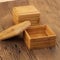 Lazyspace Porte-savon en bambou naturel, fait à la main avec couvercle pour porte-savon, boîtes à savon carrées en bois pour cuisine, salle de bain, éponges de douche