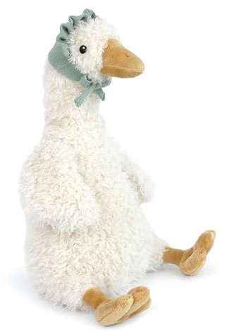 MON AMI Greta Goose 15-Inch Stuffed Farm Animal, Soft Goose Plush Toy | goose stuffed animal, soft goose plush build, farm animal stuffed animals design, farmyard companion, nursery décor gift