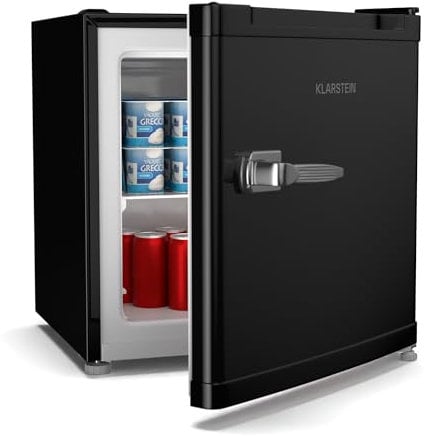 KLARSTEIN Irene Retro Mini Congelador, 31L, Diseño Compacto, Temp. Ajustable -24°C A 10°C, Eficiencia Energética C, Silencioso 38 Db, Evera Pequeña Para Espacios Reducidos
