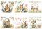 GreatRise 6pcs Oster-Weinflaschen-Etiketten Bunt Weinflaschen Selbstklebend, 5.84cm × 5.08cm, Frohe Ostern Sticker Osteretiketten zum Beschriften Osteraufkleber für Flaschen Party DIY Deko Stil 2