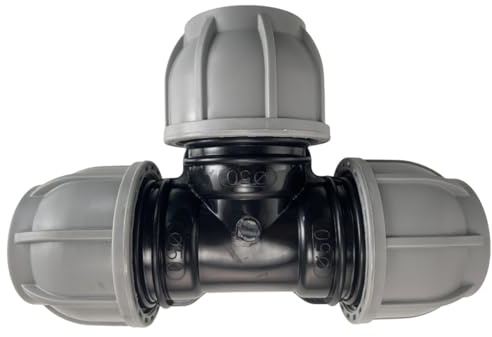mdpe Water Pipe Compression Fittings,tee,Elbow and Straight Bulk Saver Pack of 5 (25mm tee)