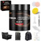 cenozo Kit de Reparación para Cuero Negro,Tinte para Cuero Liquido Reparador,Masilla de Reparación de Cueros,Pintura para Reparador Cuero Coche,para Reparador Mancha,Arañazos,Grietas