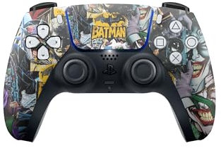 Controller Skin FC25 CALCIO per PlayStation 5 (PS5): Sticker Adesivo per Personalizzare Il Touch Pad Joystick Completo Squadre Calcio STAMPA IN 4K Joypad BAT MAN UOMO PIPISTRELLO