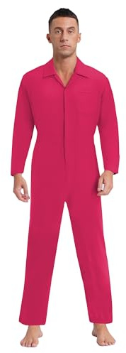 Fldy Mens Wear Resistant Work Overalls Long Sleeve Zipper Coveralls Workerwear Mechanic Uniform