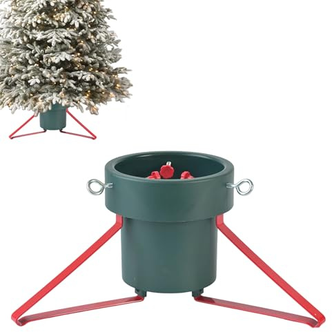 INtrenDU Weihnachtsbaumständer mit Wassertank für Bäume bis 185cm und einem Stammdurchmesser von 4cm bis 12cm