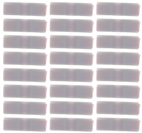 Hoement 50 Topes Adhesivos para Puerta Corredera de Armario Posicionadores Superiores Autoadhesivos de Plástico Amortiguadores de Impacto para Guía Superior Paquete de 50 Unidades