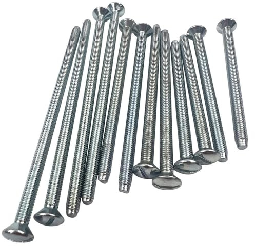 Nationwide Fire Specialist Electrical Screws, M3.5, Zinc Plated, Slotted Pan Head, Assorted Lengths 3.5m 30,40,50,60mm,10 of each 40 Pack.