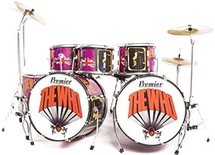 AXE HEAVEN KM 1 Keith Moon Bilder von Lily Tribute Drum Kit, Holz und Metall