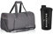 [Bundle] Quabster Unisex Sporttasche QUAB15 40L mit Shaker | viele Fächer mit durchdachter Aufteilung