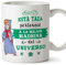 MUGFFINS Taza Madrina - Esta Taza Pertenece a la Mejor Madrina del Universo - Taza Desayuno/Idea Regalo Día de Pascua. Cerámica 350 mL