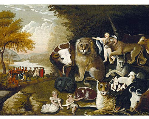 Fine Art Prints Edward Hicks Das friedliche Königreich Kunstplakat Ungerahmter extragroßer Druck