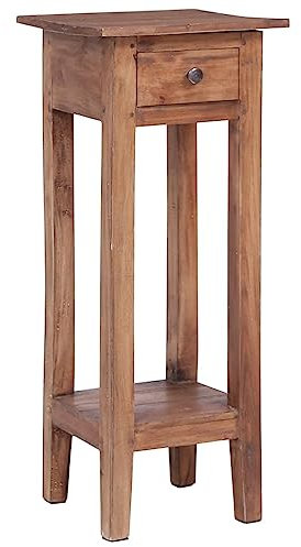 vidaXL Blumenständer Rustikal Blumentisch Beistelltisch Tisch Telefontisch Nachttisch Blumenhocker 30x30x75cm Recyceltes Massivholz