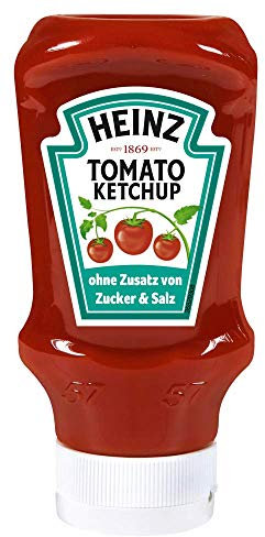 Heinz Tomato Ketchup Ohne Zusatz von Zucker und Salz 400 ml