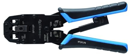 Högert Technik Crimp-Hebelzange für Westernstecker, HT1P170