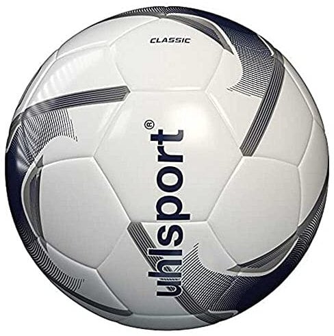 uhlsport Unisex Erwachsene Classic Ball, Weiß/Marineblau/Silber (Multicolor), 37