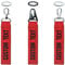 misscase Personalisierte Schlüsselanhänger, benutzerdefinierte Stickerei jeden Text Name Schlüsselanhänger, Schlüsselanhänger Zubehör geeignet für Herrengeschenk Motorrad Auto Roller (Red)