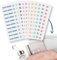 gutmarkiert – Mini Namensaufkleber für Kinder – Personalisierbare Namensetiketten mit Namen & Symbol – wasserfest und langlebig – Ideal für Schule & Kindergarten – 42 Stück 38x6mm – Transparent