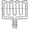 ensipart Oberhitze Grill kompatibel mit AEG 387142604/9 3871426049 Heizelement für Backöfen Backer P C0K109ZN