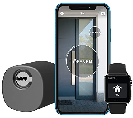 1Control DORY MINI, Serratura Smart senza Fili per Aprire Porte e Portoncini con il Telefono/Smartphone o con Chiave Tradizionale, Fino a 3 Utenti, Made in Italy