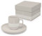 PPD Espressotasse Untertasse Anker Taupe Matt 75ml Mokkatasse Unterteller Espresso-Tasse Mokka-Tasse Henkeltasse Klein Porzellan-Espressotasse